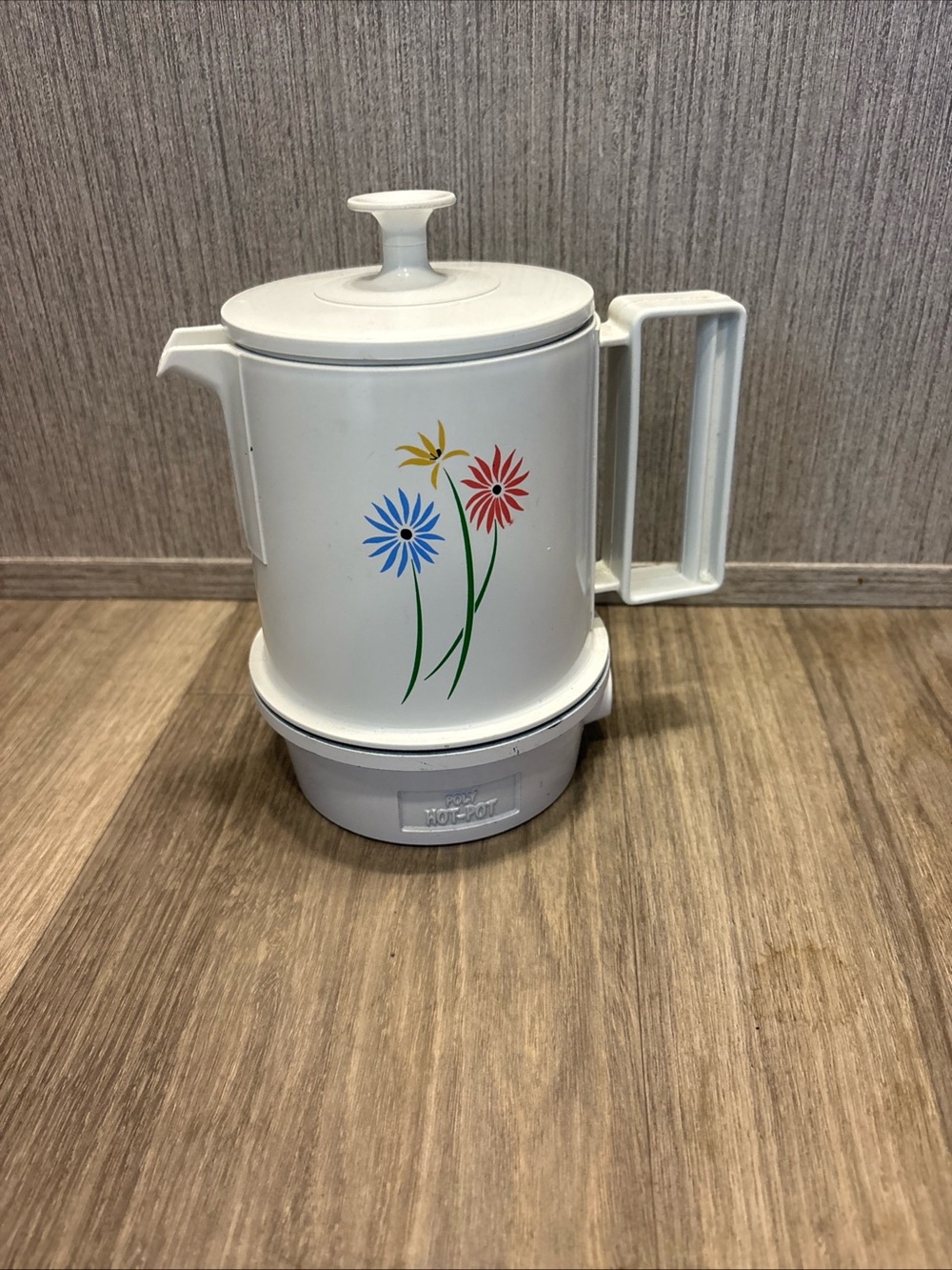 Vintage Regal Warmer Server Poly Hot Pot 5 Cup Kitschy Retro Floral W/ Cord EUC